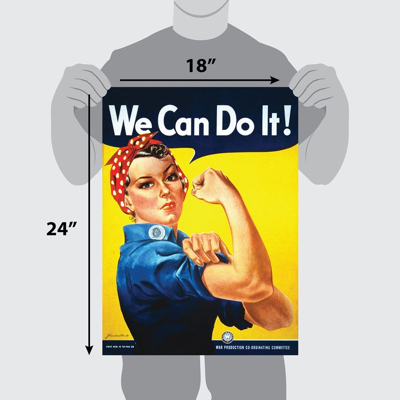 Palace Learning We Can Do It Poster - Rosie the Riveter - Westinghouse Girl - World War 2 Poster - WW2 - LAMINATED (18" x 24") - Image 5